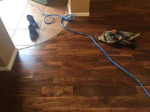 Hardwood Floor Room Scene