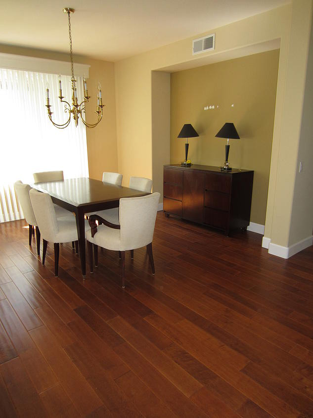 Hardwood Floor Room Scene