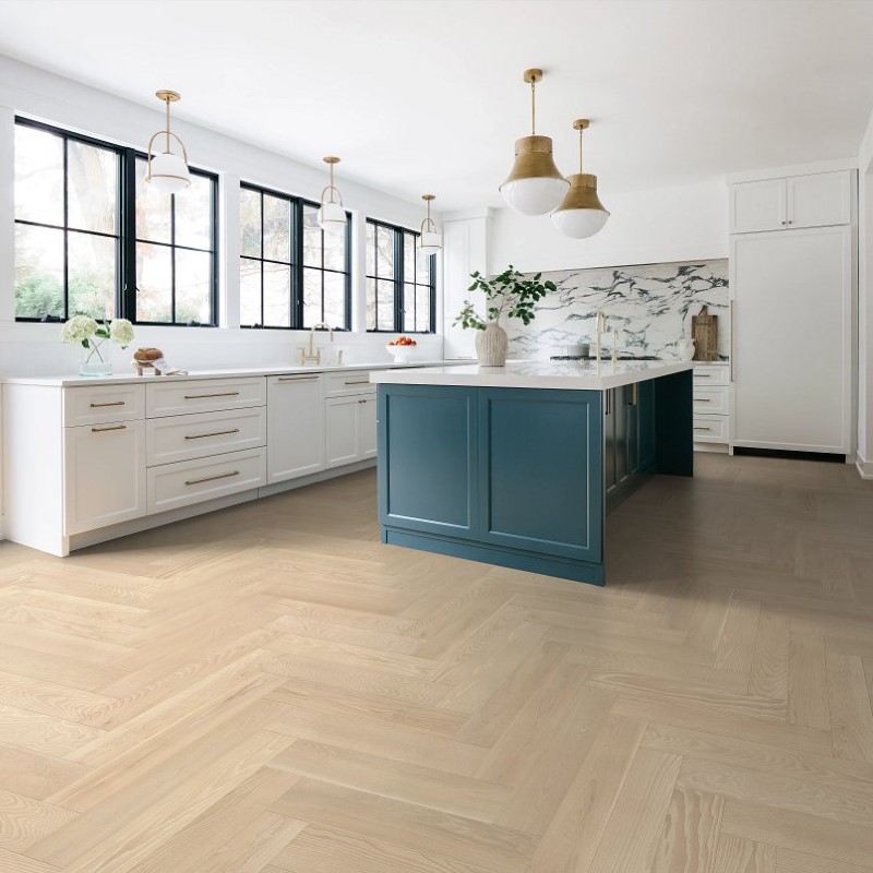 Anderson Tuftex European Ash Herringbone Carnival Hardwood Room Scene