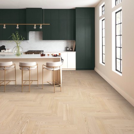 Anderson Tuftex European Ash Herringbone Parfait Hardwood Room Scene