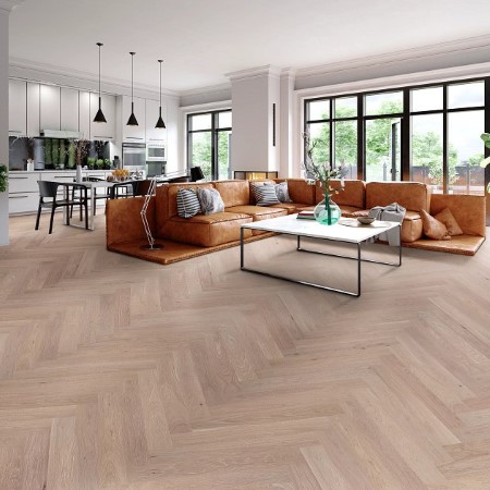 Anderson Tuftex Provincial Herringbone Ashen Hardwood Room Scene