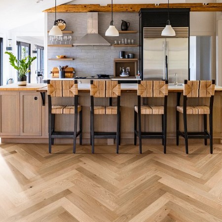 Anderson Tuftex Provincial Herringbone Au Naturale Hardwood Room Scene
