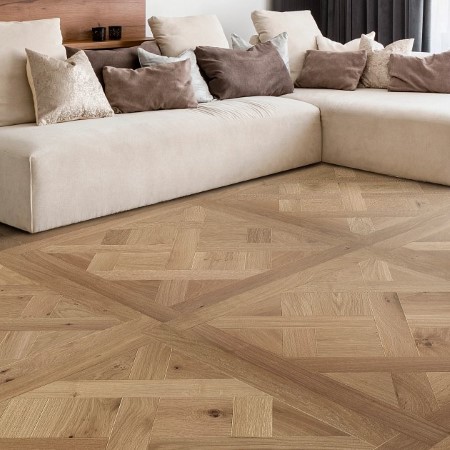 Anderson Tuftex Provincial Parquet Fawn Hardwood Room Scene