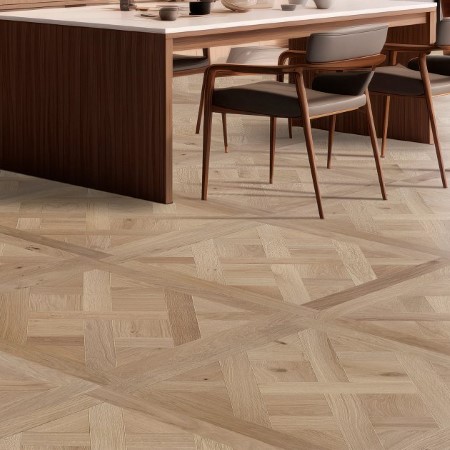 Anderson Tuftex Provincial Parquet French Buff Hardwood Room Scene