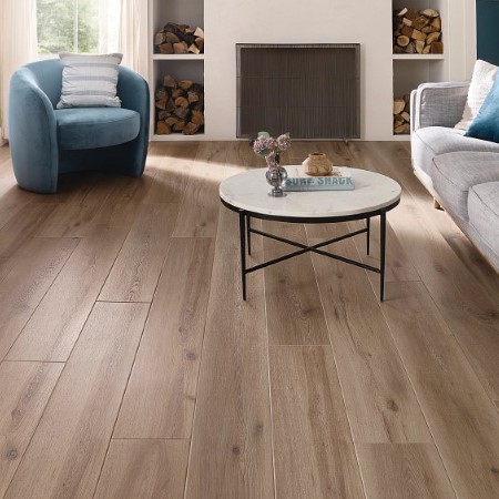 Coretec Soft Step Parchment Oak Vinyl Room Scene