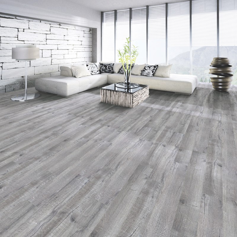 DM Flooring Camarillo Plus Amherst Silver Oak Vinyl Room Scene