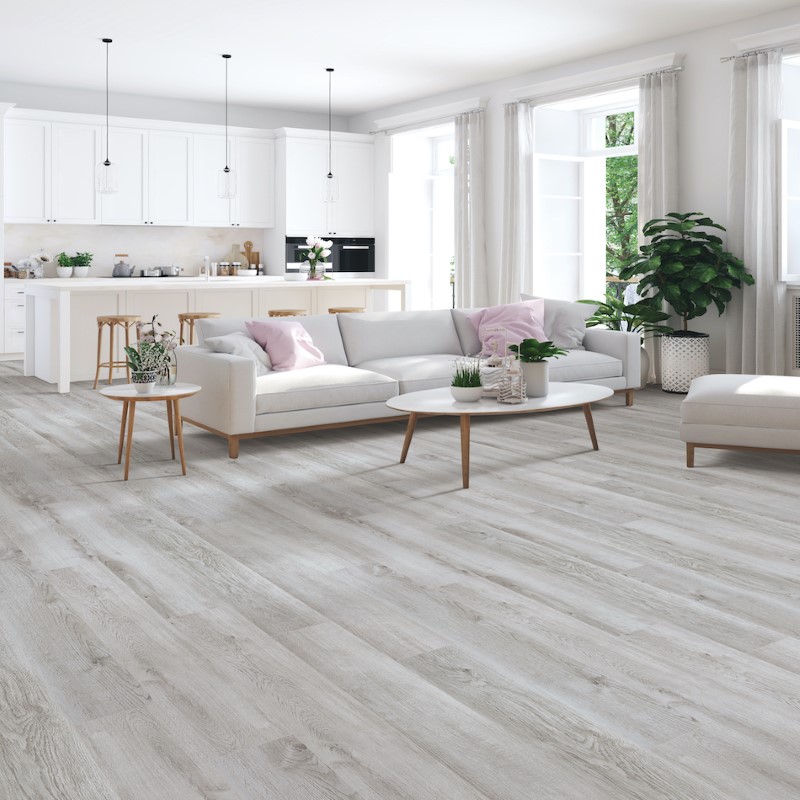 DM Flooring Camarillo Sandy Blonde Oak Vinyl Room Scene