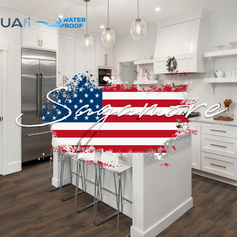 Eternity Flooring Americana by AquaFi Sagamore Laminate Room Scene