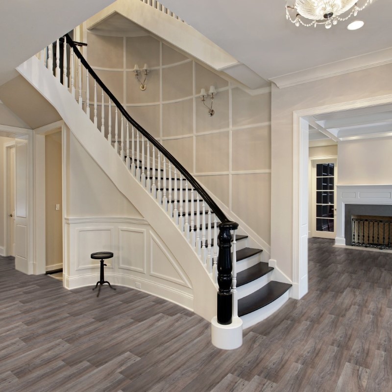 Eternity Flooring Ready+Lock+Go Elegant Greige Vinyl Room Scene