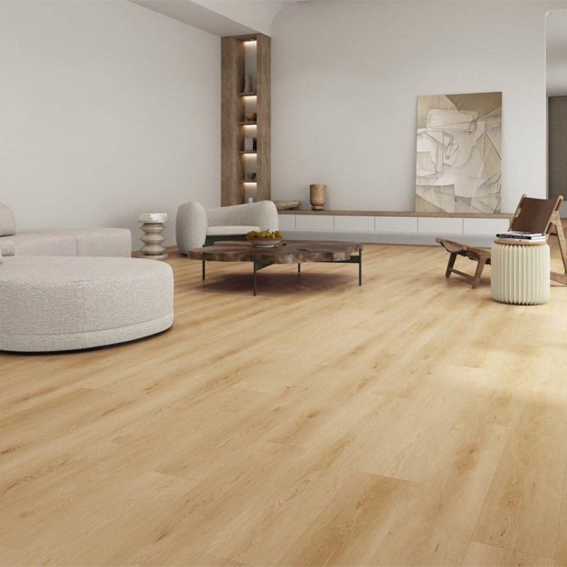 Gaia Floor White Series American Maple Vinyl Room Scene