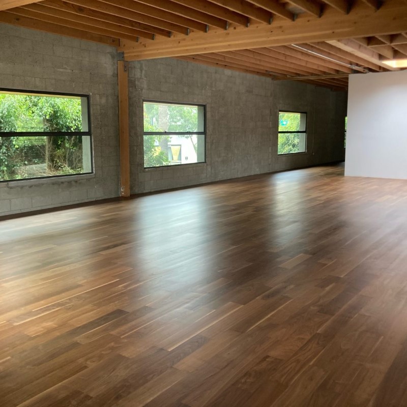 Garrison Hardwood Contractors Choice Premium American Walnut 7 Unfinished Hardwood Room Scene