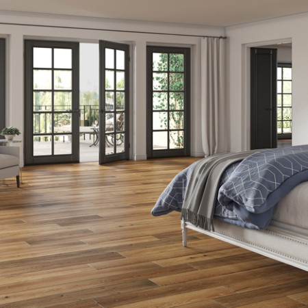 Hartco TimberBrush Gold Golden Timber Hardwood Room Scene