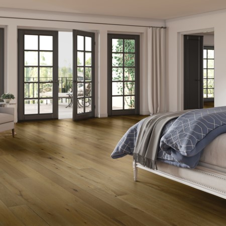 Hartco TimberBrush Gold Sunset Heights Hardwood Room Scene