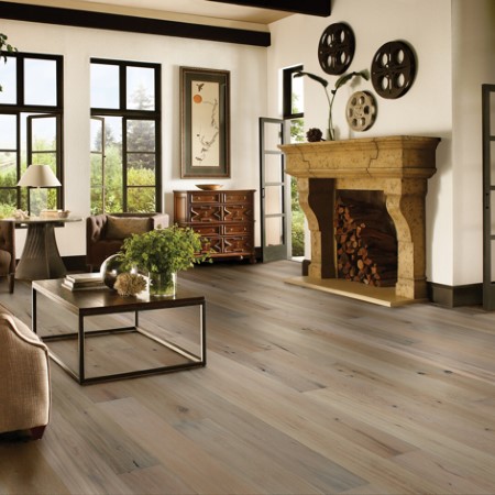 Hartco TimberBrush Platinum Decadent Tan Hardwood Room Scene