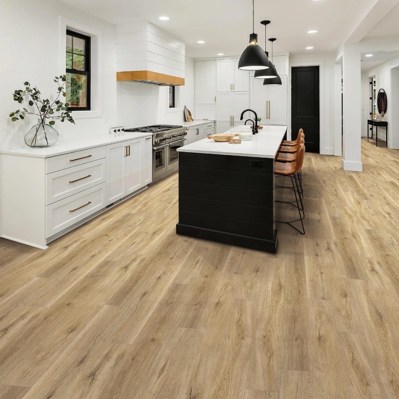 Lux Floors Pacific Acres Chestnut Vinyl Room Scene