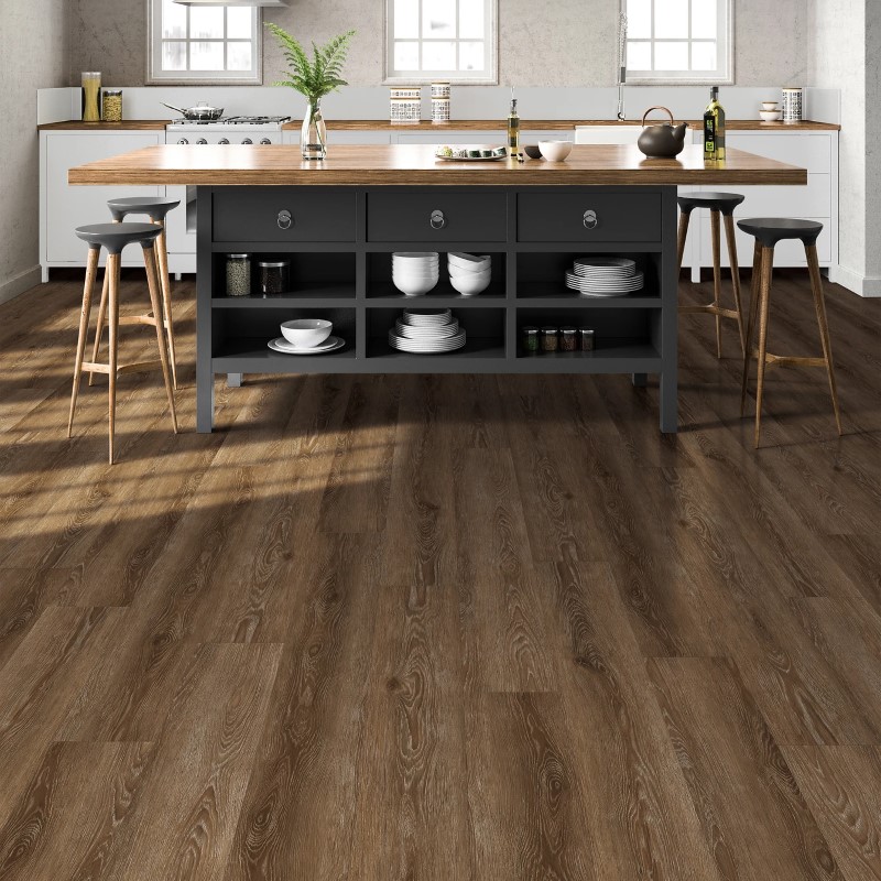 Lux Floors Royal Oaks Sepia Vinyl Room Scene