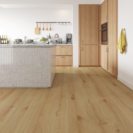 Megaclic AquaShield Cedar Laminate Room Scene