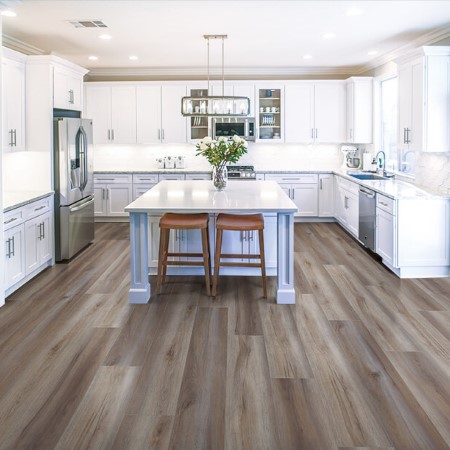 Mission Collection Cortana Maxx Titanium Gray Vinyl Room Scene