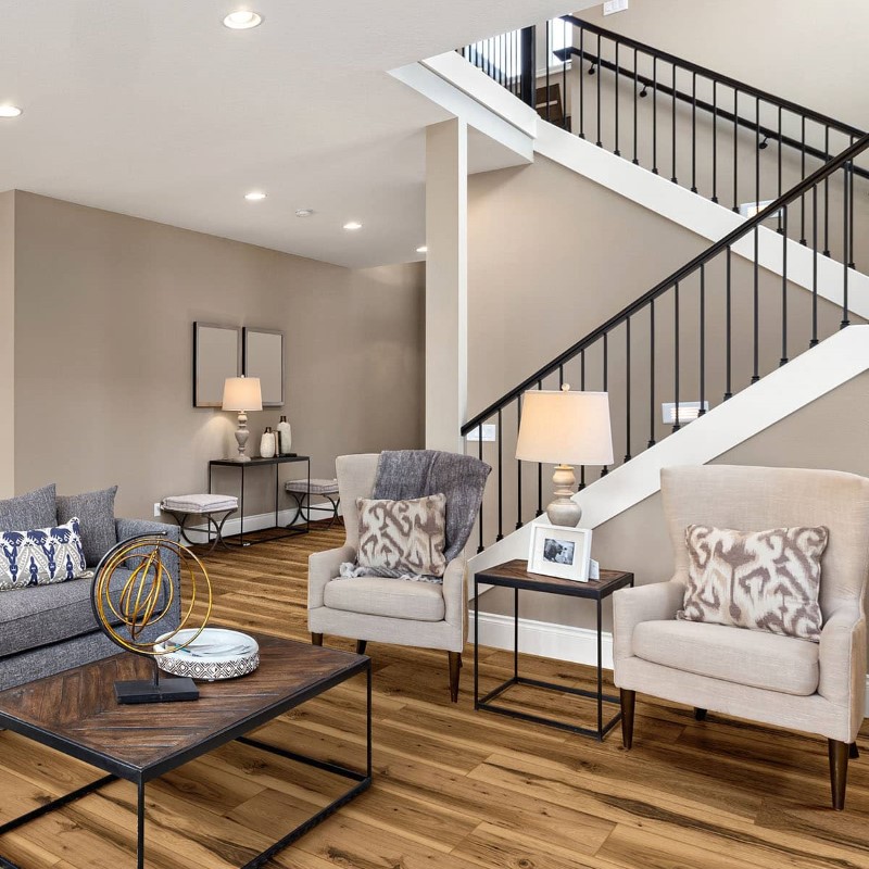 Mission Collection Foundation Golden Bark Vinyl Room Scene