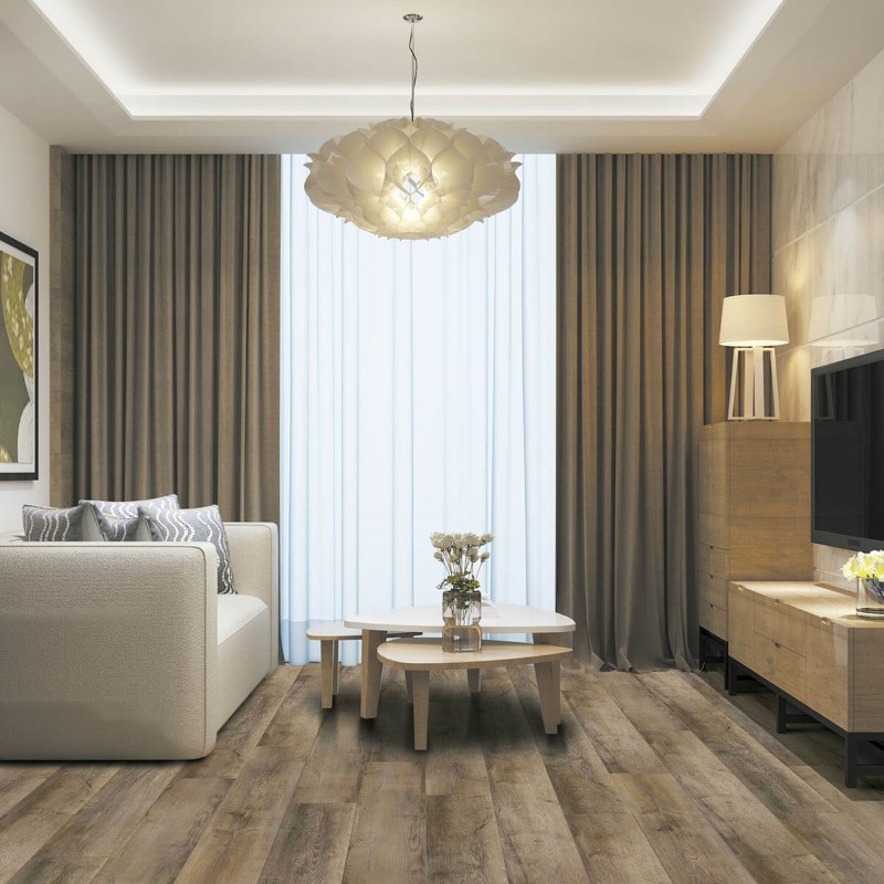 Mission Collection Palacio Cortana Plus Mesa Tan Vinyl Room Scene