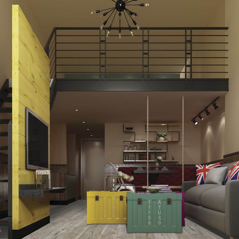 Mission Collection Palacio Cortana Plus Sonora Shade Vinyl Room Scene