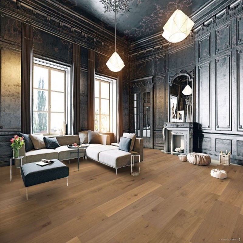 Opus Hardwood Wire Brush Oak Opus Pescara Hardwood Room Scene