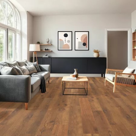 Quick Step NatureTek Plus Colossia XXL Dried Clay Oak Laminate Room Scene