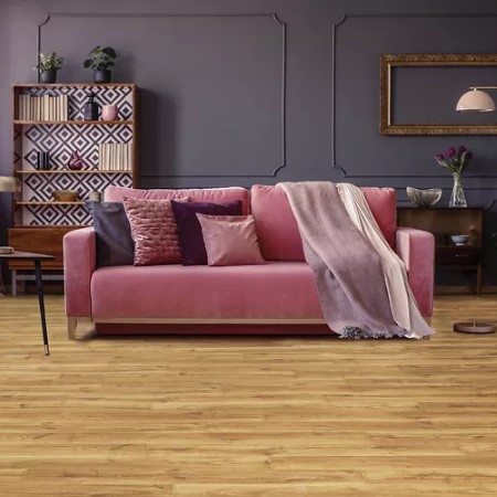 Quick Step NatureTek Plus Perdestia Buttertoast Oak Laminate Room Scene