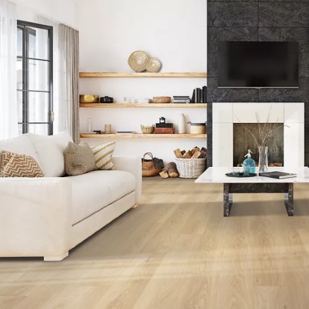 Quick Step NatureTek Select Palisades Park Golden Nest Oak Laminate Room Scene