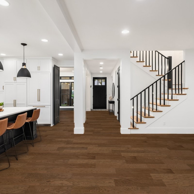 Reward Yukon Gold Hickory Bennett Hardwood Room Scene