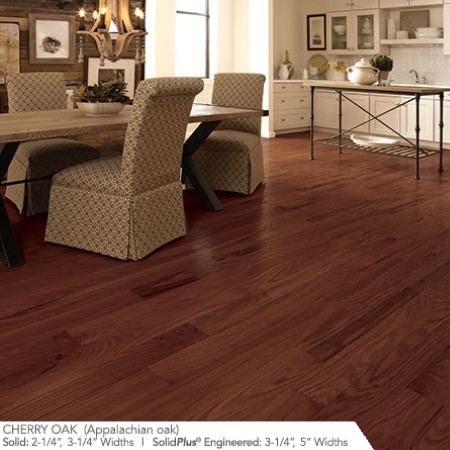 Somerset Hardwood Classic Cherry Oak Hardwood Room Scene