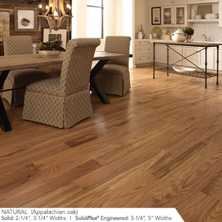 Somerset Hardwood Classic Red Oak Natural Hardwood Room Scene