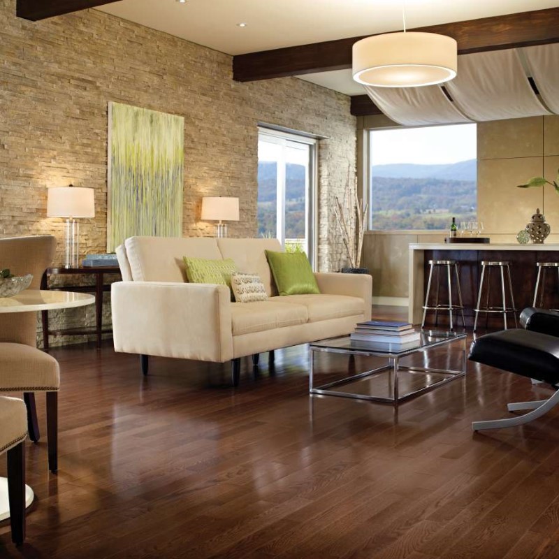 Somerset Hardwood Color Metro Brown Hardwood Room Scene