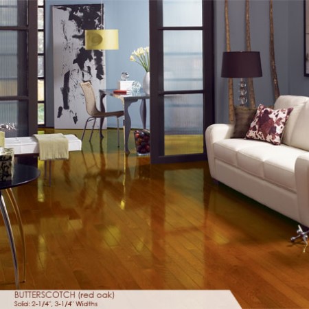 Somerset Hardwood High Gloss Butterscotch Hardwood Room Scene