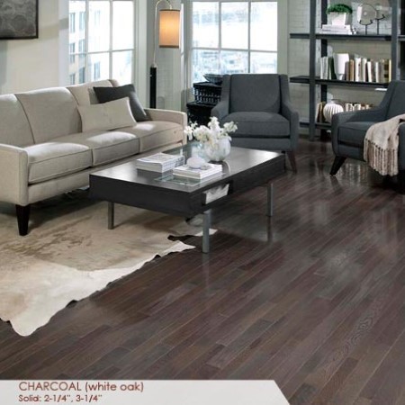 Somerset Hardwood Homestyle Charcoal Hardwood Room Scene