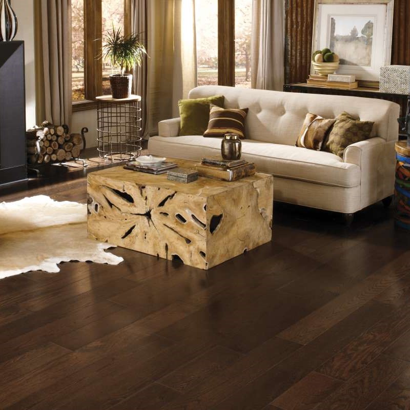 Somerset Hardwood Wide Plank Midnight Hardwood Room Scene