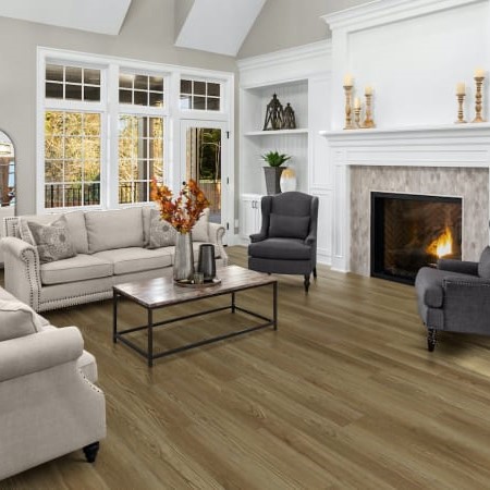 Trucor Alpha Butterscotch Oak Vinyl Room Scene