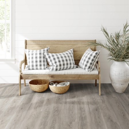 Trucor Boardwalk Barnwood Pine Vinyl Room Scene