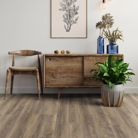 Trucor Boardwalk Chocolate Pine Vinyl Room Scene