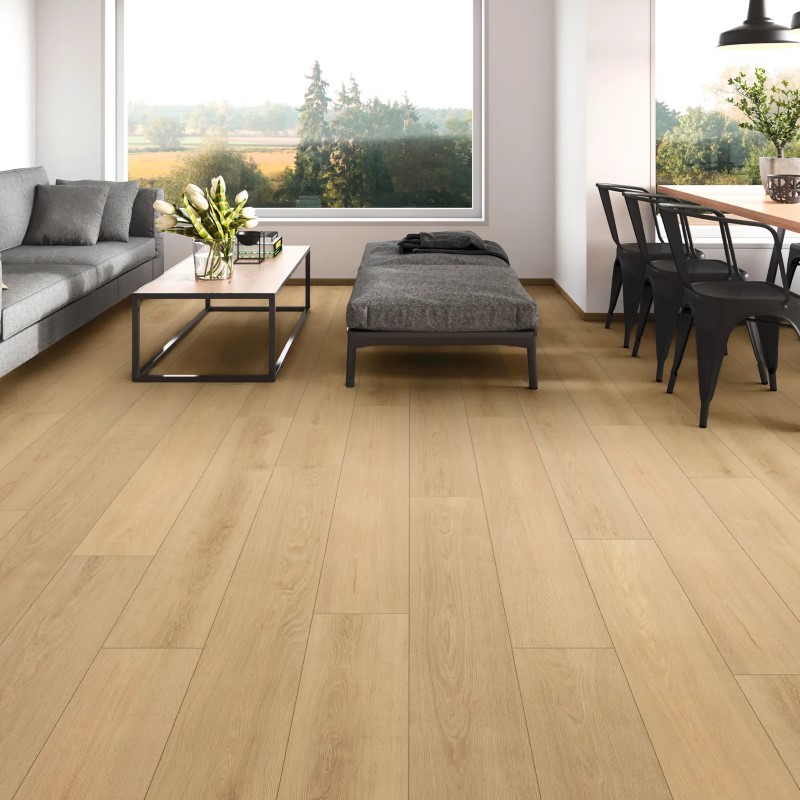 Urban Floor The Blvd Kronospan Honey Montreux Oak Laminate Room Scene